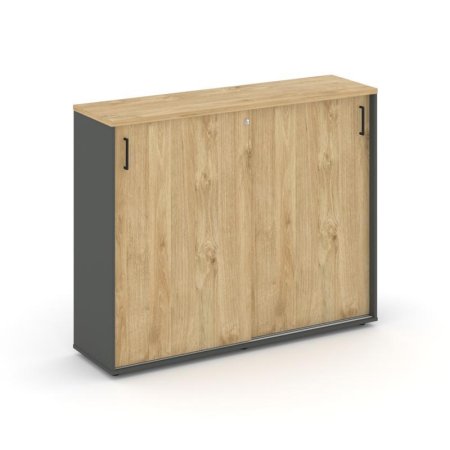 Тумба опорная/приставная SN.TOP-171 (1232х400х1150) (Антрацит/Тиквуд Светлый)