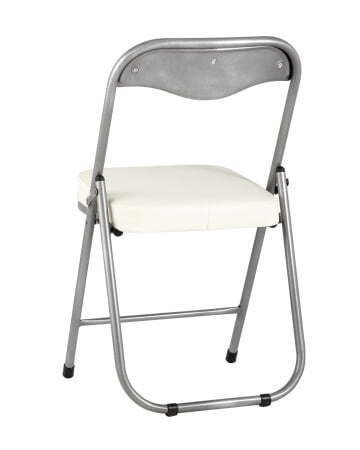 Стул складной ДЖОН металлик, слоновая кость (Стул складной Джон слоновая кость)