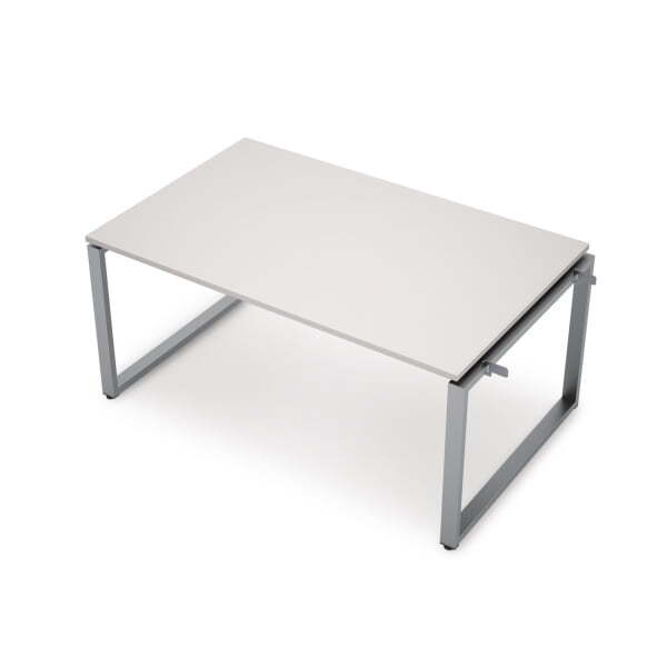 6МПН-О.602 Бенч-системы для переговорных столов, начальный модуль (1200x1000x750) (Белый/Алюминий матовый)