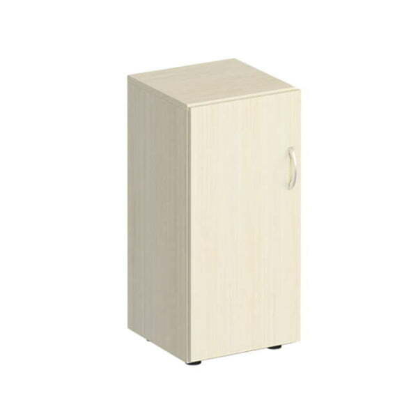 Шкаф для документов низкий узкий закрытый Комфорт К 508 400x380x840 (Дуб шамони светлый)