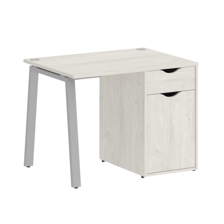 Стол письменный VR.SP-3-98.1.A 980x720x750 (Дуб Наварра/Серый Металл)