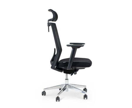 Партнер aluminium / черный пластик / черная сетка / черная ткань (мультиблок) (Черный)