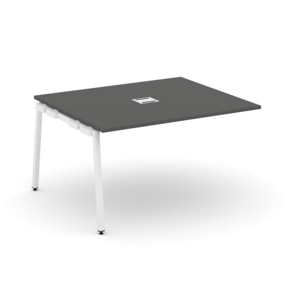Проходной наборный элемент переговорного стола SN-4A.NSPRG-032 (1180х1180х750) (Антрацит/Металл Белый)