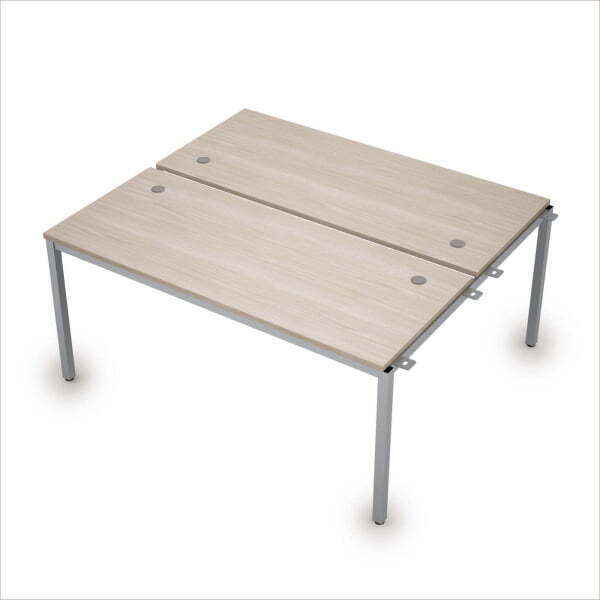 6МБН.274 Сдвоенные бенч-системы, начальный модуль (1600x1435x750) (Шамони светлый/Алюминий матовый)