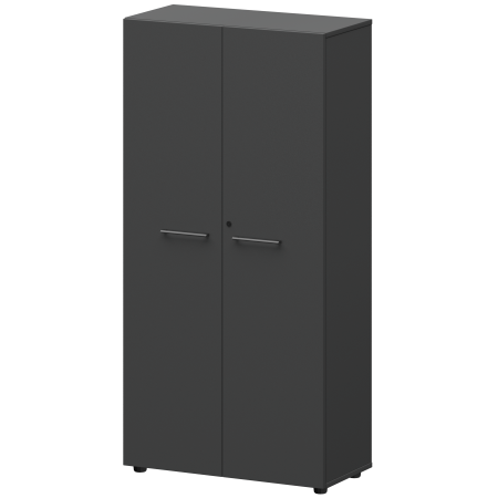 Шкаф высокий закрытый Кортез СМШ48F 792x380x1595 (Графит)