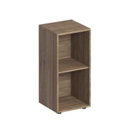 Стеллаж низкий узкий Комфорт К 422 400x380x840 (Дуб шамони темный)