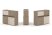 Тумба двойная + низкая надставка ES.NB.2N-18 (1500х410х1135) (Латте/Тиквуд Светлый)