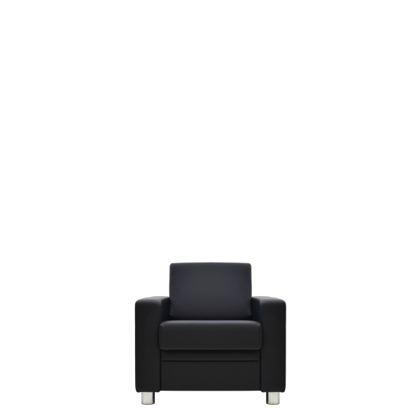 Кресло офисное Бавария (А-02М) с подлокотниками (Черный)