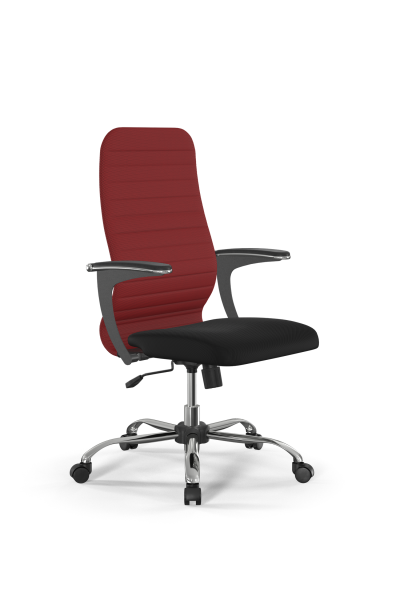 Кресло для руководителя Метта Sit 8 B2-10U - UMF(X1) /Uh02/Wh00/U1mL-b(M09.B21.G20.W01) (Красный | Черный)