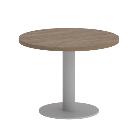 Стол журнальный круглый VR.SP-5-60.1G 600x600x450 (Дуб Аризона/Серый Металл)