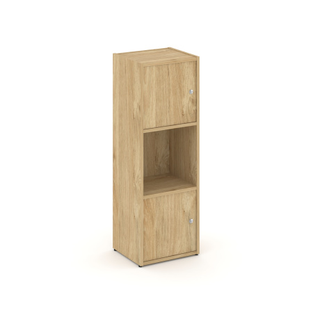 Стеллаж Locker Plus LK.K-001 408x350x1203 (Тиквуд Светлый |)