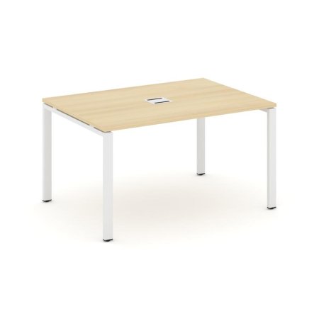 Стол переговорный SN-6P.SPRG-003 (1380х980х750) (Акация Лорка/Металл Белый)