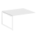 Проходной наборный элемент переговорного стола Metal System Style БО.ППРГ-3 1400x1235x750 (Дуб Наварра/Серый металл)