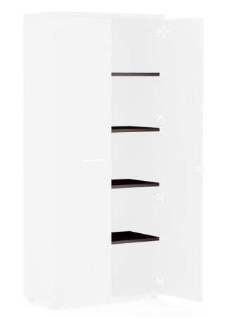 Полки шкафа высокого Fermo 72H101 760x380x18 (Венге)