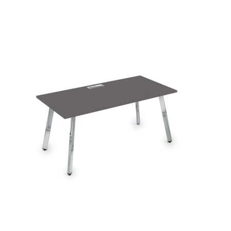 10СР.085 Стол рабочий, прямолинейный (1800x800x750) (Graphit mattМеталл глянец)