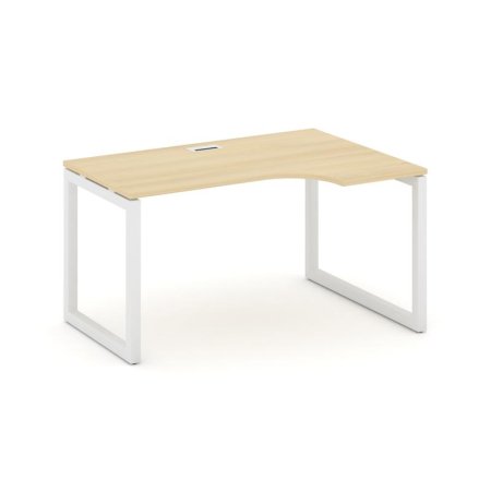 Стол рабочий эргономичный SN-5O.SPA-012(R) (1580х700/980х750) (Акация Лорка/Металл Белый)