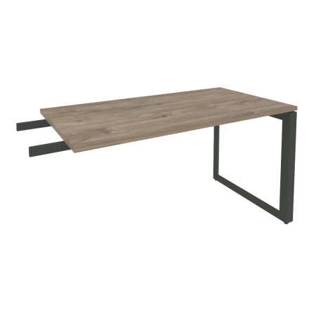 Брифинг-приставка на О-образном м/к Onix O.MO-BR-13 1380x720x750 (Тиквуд Темный/Черный металл)