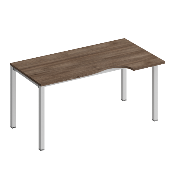Стол эргономичный правый на металлокаркасе КФ Комфорт КФ К.1140 1600x900x750 (Дуб шамони темныйСерый)