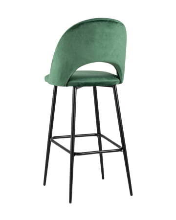 Стул барный Меган велюр зеленый (Стул барный Меган зеленый)
