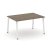 Стол переговорный SN-6A.SPRG-001.3 (980х980х750) (Тиквуд Светлый/Металл Антрацит)