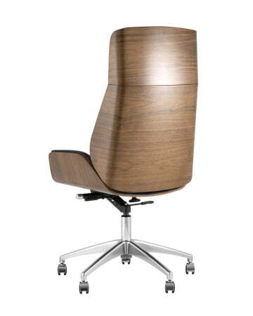 Кресло руководителя TopChairs Crown, черное УЦЕНКА (Компьютерное кресло Crown черный)