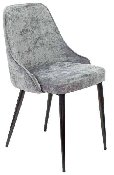 Стул для кухни KF-5_2 комплект 2шт серый Light 19 металл черный на ножках (KF-5/LT19_2) (Серый)