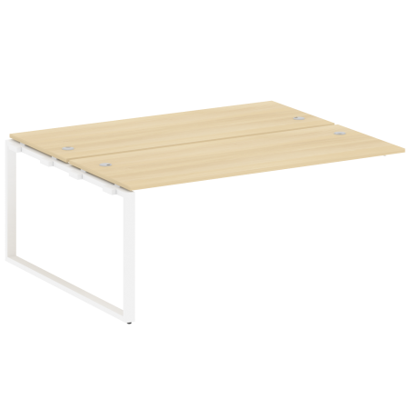 Проходной наборный элемент рабочей станции Metal System Style БО.ПРС-СП-2.5 1800x1475x750 (Акация/Белый металл)