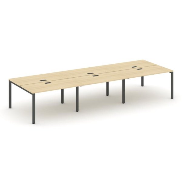 Рабочая станция 2-х сторонняя SN-6P.DRS-084 (4740х1632х750) (Акация Лорка/Металл Антрацит)