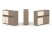 Тумба двойная + низкая надставка ES.NB.2N-22 (1500х410х1135) (Латте/Тиквуд Светлый)