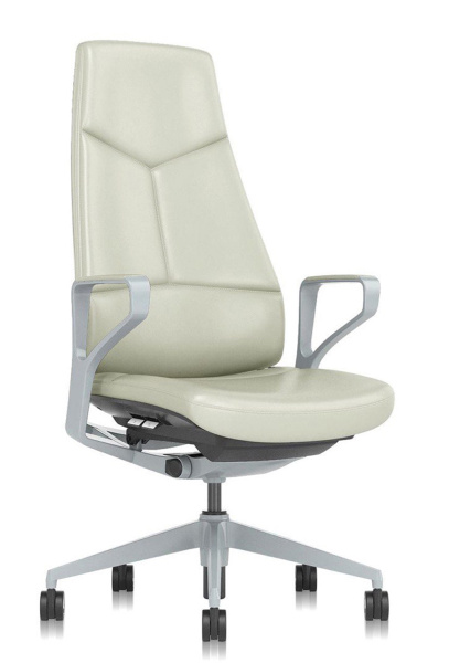 Офисное кресло Zen 01E Бежевый | Металл Серебристый (Бежевый | Серебристый)