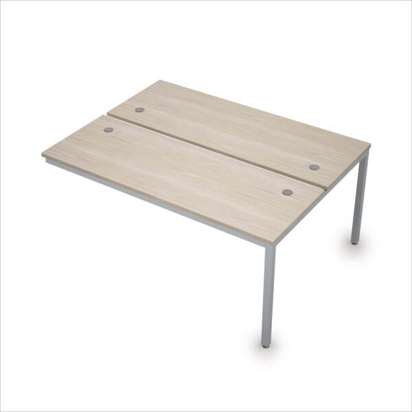 6МБК.264 Сдвоенные бенч-системы, конечный модуль (1600x1235x750) (Шамони светлый/Алюминий матовый)