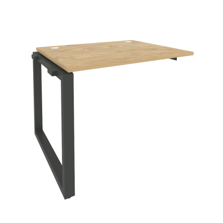 Наборный элемент рабочей станции на О-образном м/к Onix O.MO-1.NRS-1.8 980x800x750 (Тиквуд Светлый/Черный металл)