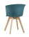 Стул Blossom с подушкой темно-бирюзовый (Стул пластиковый Blossom темно-бирюзовый)