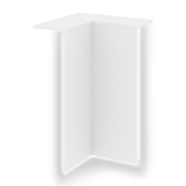 Колонна угловая внутренняя с подсветкой правая для О.R-F.MU.VNUR Onix О.R-KU.VNU.SR 759x759x1175 (Белый Бриллиант)