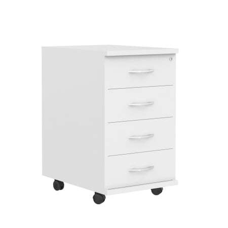 Тумба подкатная 4 ящ. Имаго ТМ-4 412x450x708 (Белый)