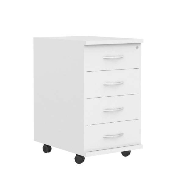 Тумба подкатная 4 ящ. Имаго ТМ-4 412x450x708 (Белый)