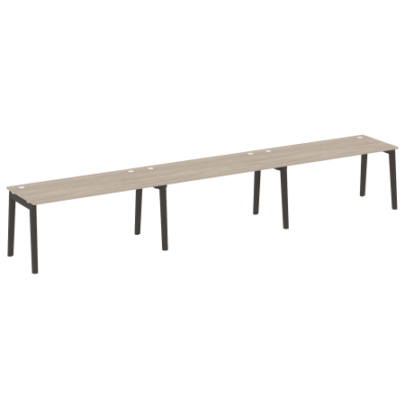 Рабочая станция на деревянных опорах Onix Wood OW.RS-3.4.7 4740x720x750 (Дуб Аттик/Дуб Темный)