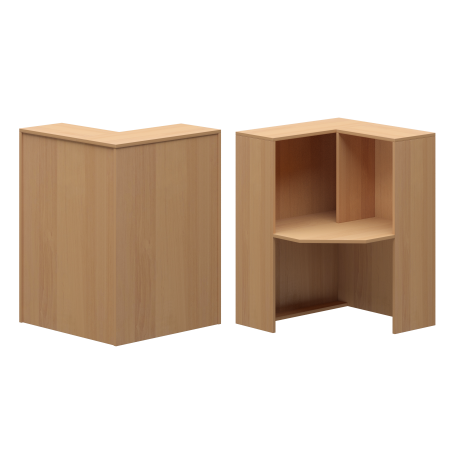 Стойка угловая правая Ресепшн А-556 900x900x1220 (Ольха)