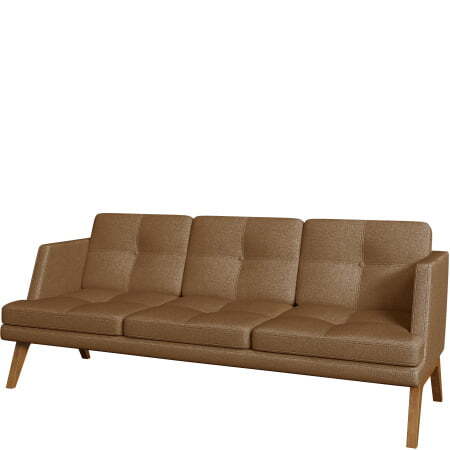 Диван офисный 3-х местный Беверли (Диван 3-местный kiton_10)