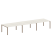 Переговорный стол 3 столешницы Metal System Style БП.ПРГ-3.4 4800x1235x750 (Дуб Наварра/Серый металл)