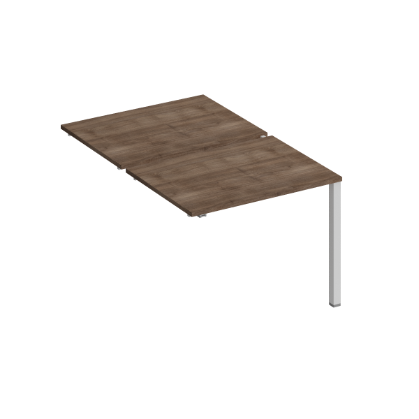 Секция стола рабочей станции на металлокаркасе КФ (2х100) Комфорт КФ К.1143-1 1000x1540x750 (Дуб шамони темныйСерый)