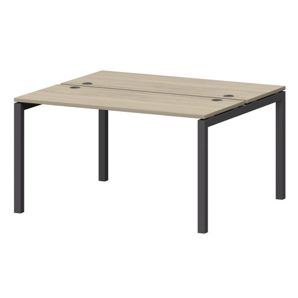 Бенч двойной на металлокаркасе Смарт СМС2-П-10К.120.Пр50 1000x1236x750 (Кронберг/Антрацит)