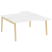Рабочая станция на деревянных опорах Onix Wood OW.D.SA-1 1580x1995x750 (Тиквуд Светлый/Дуб Темный)