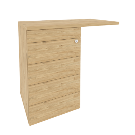 Тумба приставная TIP-ON универсальная л/пр Onix O.TPU-4 TIP 842x460x750 (Тиквуд Светлый)