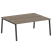 Рабочая станция Metal System Style БА.РАС-СП-2.5 1800x1475x750 (Дуб Наварра/Серый металл)