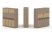 Тумба двойная + высокая надставка ES.NB.2V-9 (1500х410х1520) (Латте/Тиквуд Светлый)