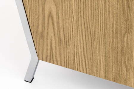 VISPO Диван 2-местный (ДУБ СВЕТЛ/ЧЕРНЫЙ)