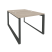 Рабочая станция на О-образном м/к Onix O.MO-D.RS-2.1.7 980x1475x750 (Тиквуд Темный/Белый Металл)