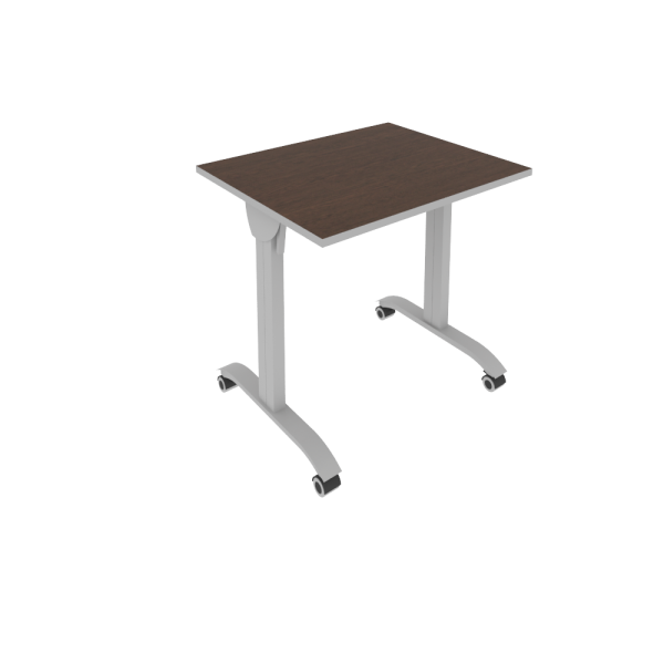 Стол складной мобильный Mobile system СМ-1 800x650x757 (Венге Цаво-Титан/Серый металл)