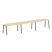 Рабочая станция на 3 рабочих места на А-образном м/к Metal System Style БА.СМ-3.3 4200x720x750 (Дуб наварра/Серый металл)